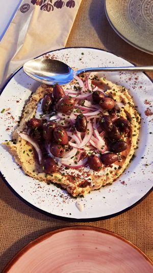 Hummus at Mistura in Conil De La Frontera