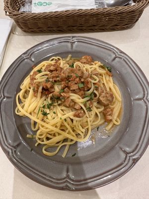 Soy meat pasta  at Whitely Kyoto in Kyoto