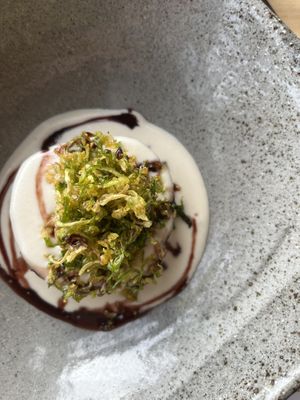 Swede with coconut cream sauce   at Sault in Daylesford