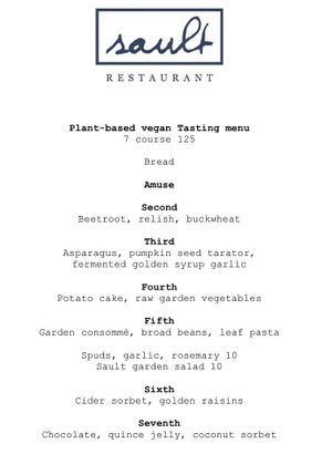  Sault plant based tasting menu at Sault in Daylesford