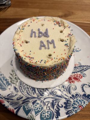 My vegan birthday cake. 😋  at All Roads in Jefferson