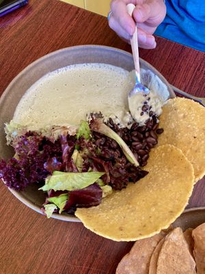 Wild Native Mushroom Pumpkin Seed Mole (except where are the mushrooms? 😕)  at Wahpepah's Kitchen in Oakland