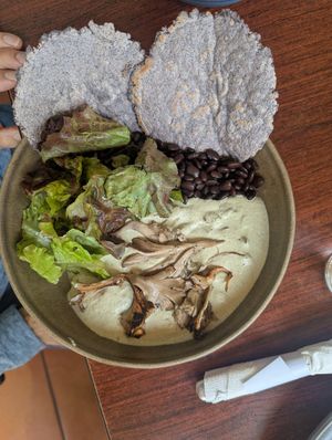 👍👍Wild Native Pumpkin Seed Mole 🥰 at Wahpepah's Kitchen in Oakland