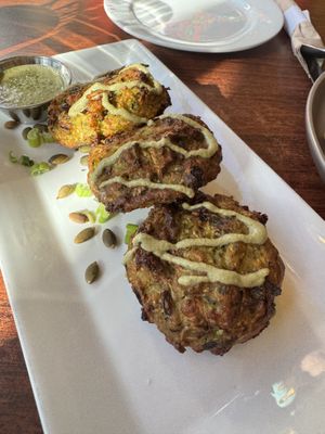 Wild rice fritters  at Wahpepah's Kitchen in Oakland