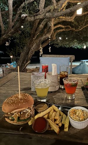 Vegan Indo Burger  at Karma Kayak in 