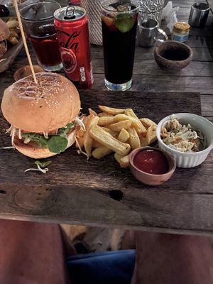 Vegan Indo Burger  at Karma Kayak in 