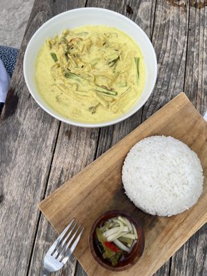 Vegan curry  at Karma Kayak in 