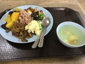 Brown rice  at SuManYuan 素满园 - People's Park Centre in Central Singapore