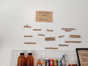 Sorbets vegan at Delacrem in Montpellier