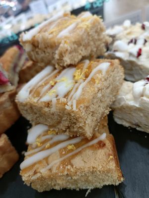 Lemon curd blondies at The Nook in Durham