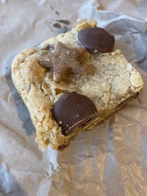 I can't remember what flavour the blondie was supposed to be (sort of gingery and autumnal), but it was good!   at The Nook in Durham