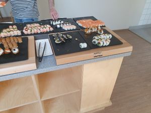 Sushi selection at Freeesh in Helsinki