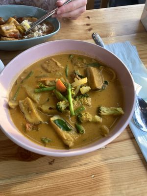 Vegan Thai red curry  at BObi's Restaurant & Cafe in Langkawi