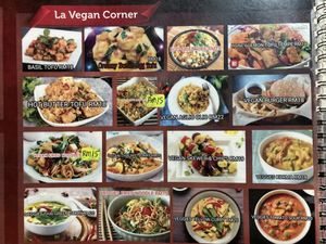 Some dishes are vegetarian, ask the waiter  at BObi's Restaurant & Cafe in Langkawi