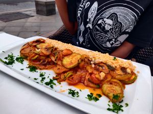 Vegan ratatouille at Capri in Lanzarote