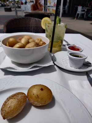 Local Canarian potatoes at Capri in Lanzarote
