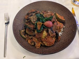 The ratatouille was lovely, big portion too at Capri in Lanzarote