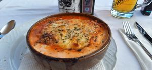 Veggie lasagne at Capri in Lanzarote