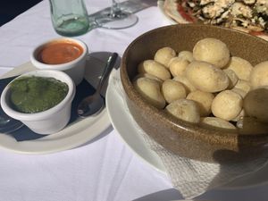 Canarian potatoes with mojo sauce were  at Capri in Lanzarote