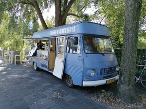 The lovely food truck at Revista Coffee in Groningen