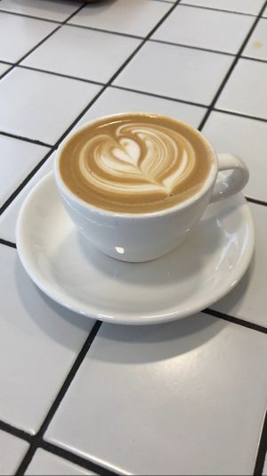 latte with oat milk at Revista Coffee in Groningen