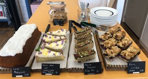 cake offerings!  at Revista Coffee in Groningen