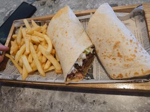 Gyros in Tortilla  at Star Fast Food in Rhodes