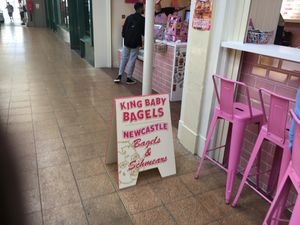 Sign at KINGBABYBAGELS in Newcastle Upon Tyne