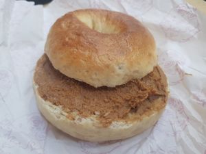 Lotus bagel at KINGBABYBAGELS in Newcastle Upon Tyne