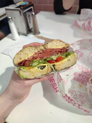 Deli Dynasty deluxe at KINGBABYBAGELS in Newcastle Upon Tyne