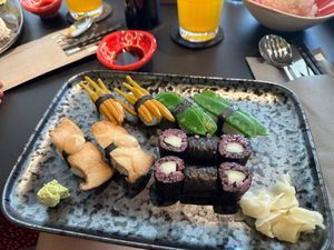 Vegan sushi set  at Yaoyao in Salzburg