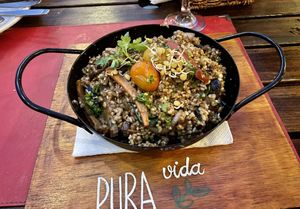Wok dish  at Pura Vida in El Calafate