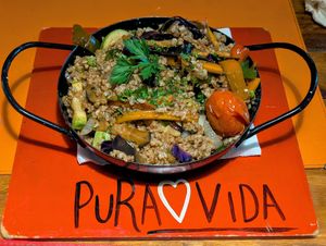 Vegan wok at Pura Vida in El Calafate