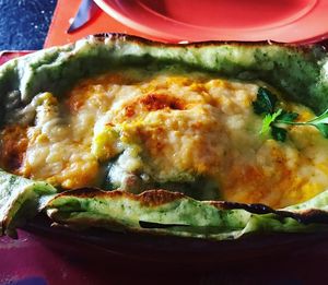 Lasaña at Pura Vida in El Calafate