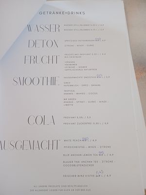 Lots of homemade drinks at Tipu in Mannheim