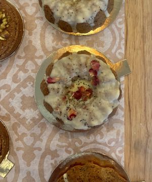 Orange poppy seed mini bundt cake  at Pura Vida in Fort Lauderdale