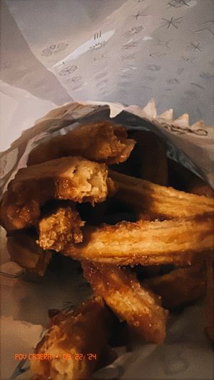 Bury me in this bag  at Churrería El Moro - Roma in Mexico City