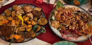 Food also came with bread  at Royal Lebanon in Giessen