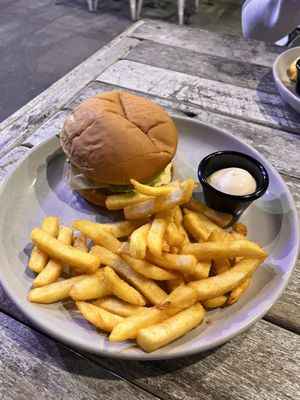 Cheeseburger was really nice  at Moss On Wood in Mackay