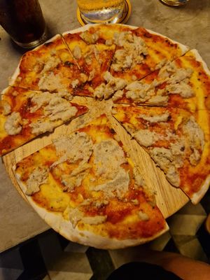 Cashew cheese pizza   at Planta in Phnom Penh