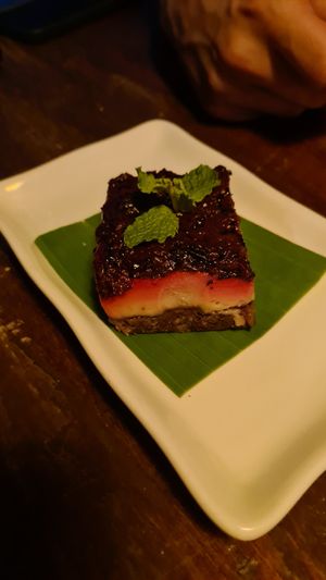 Dragonfruit cheesecake at Planta in Phnom Penh