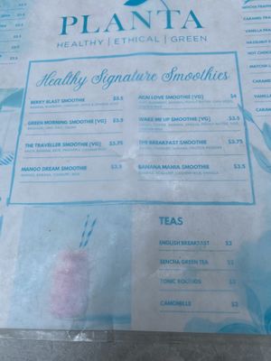 Menu (Mar 2024)  at Planta in Phnom Penh