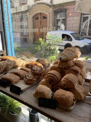 Vegan croissants!  at Origin - Coffee Shop Végétal in Strasbourg