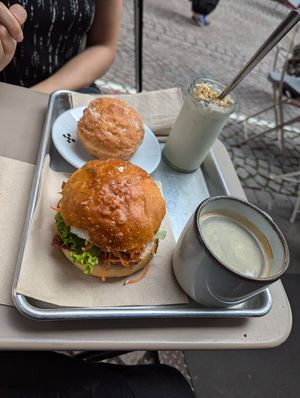 Sandwich, Granola Bowl, etc. at Origin - Coffee Shop Végétal in Strasbourg