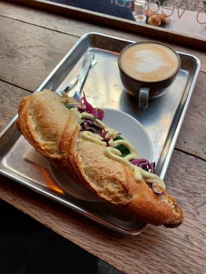 Tuna sandwich at Origin - Coffee Shop Végétal in Strasbourg