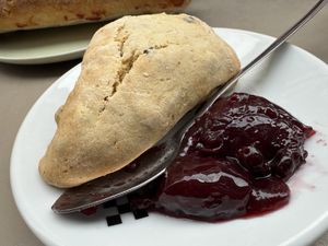 scone (more a cookie)  at Origin - Coffee Shop Végétal in Strasbourg