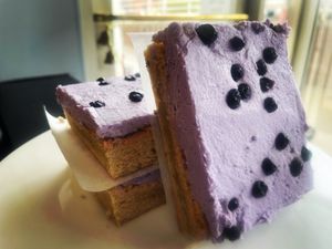 Blueberry lavender bars at Cake Batter & Roll in Middletown