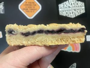 Blueberry shortbread bars at Cake Batter & Roll in Middletown