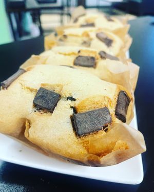 Chocolate chunk muffin at Cake Batter & Roll in Middletown