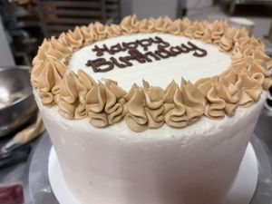 Cafe mocha cake at Cake Batter & Roll in Middletown